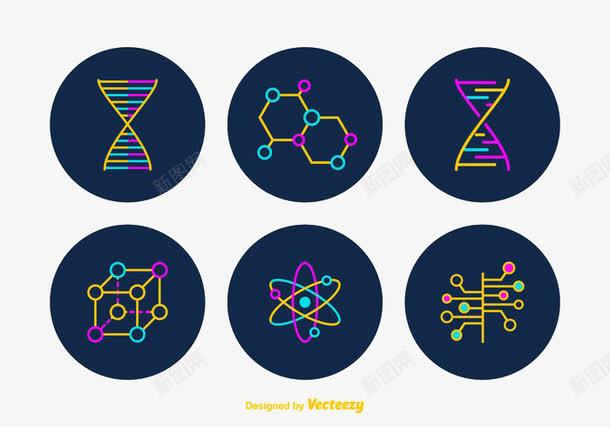 免费纳米技术符号psd免抠素材_88icon https://88icon.com 化学 矢量元素 科学 纳米技术