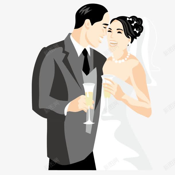 喝交杯酒的夫妻png免抠素材_88icon https://88icon.com 喝酒 婚姻 爱情 礼服 结婚