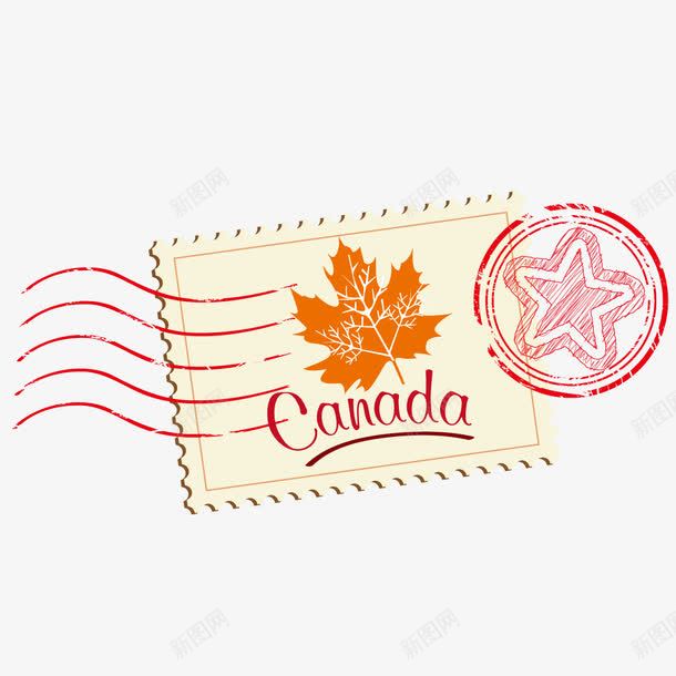 加拿大邮票png免抠素材_88icon https://88icon.com 外国 收藏 树叶 货物运输