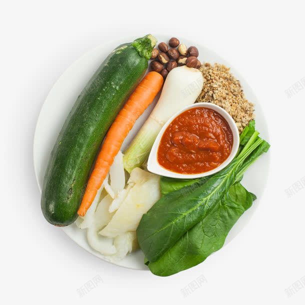 一盘子蔬菜胡萝卜青菜png免抠素材_88icon https://88icon.com 盘子 胡萝卜 蔬菜 青菜