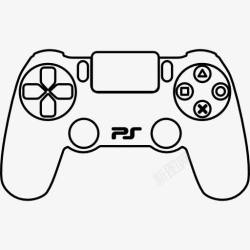 ps4游戏手柄PS4控制器图标高清图片