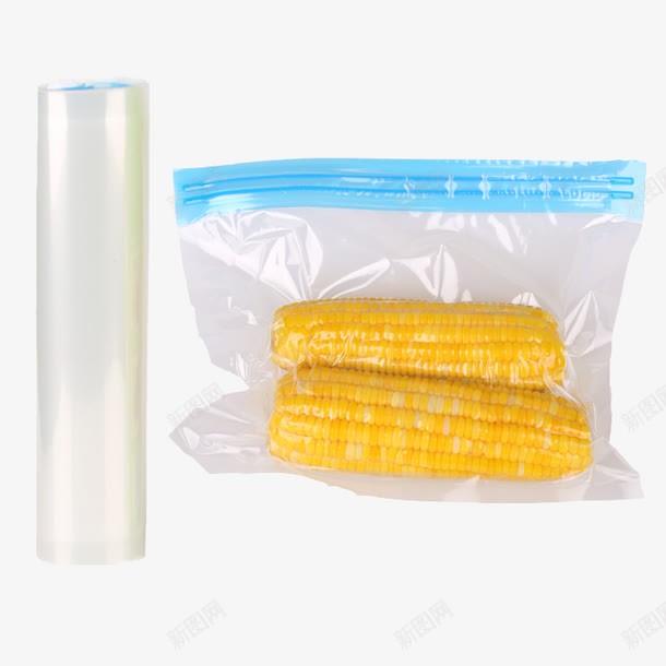 真空密封的玉米棒子png免抠素材_88icon https://88icon.com 保鲜袋 厨房冷藏袋 玉米保鲜袋 透明存储袋子