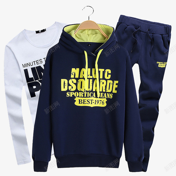 男士休闲运动套装png免抠素材_88icon https://88icon.com 产品实物图 休闲装 套装 男士 运动装