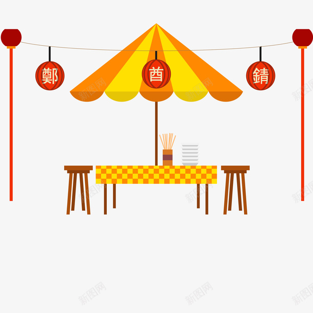 中国风餐馆的风景矢量图ai免抠素材_88icon https://88icon.com 中国风 中式 扁平化 餐具 餐厅 餐馆 饭店 矢量图