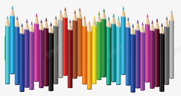 铅笔png免抠素材_88icon https://88icon.com 彩色 画画 繁多 铅笔