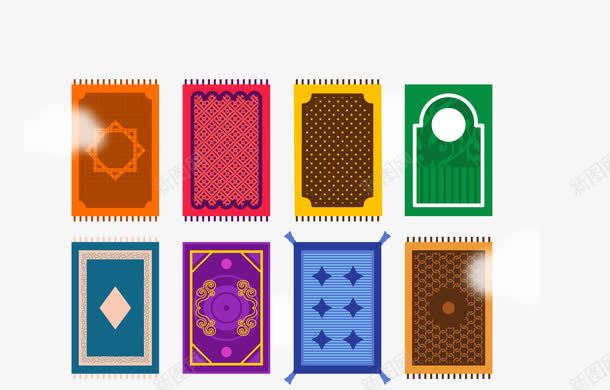 各式各样的魔毯矢量图ai免抠素材_88icon https://88icon.com 地毯 飞毯 魔毯 矢量图