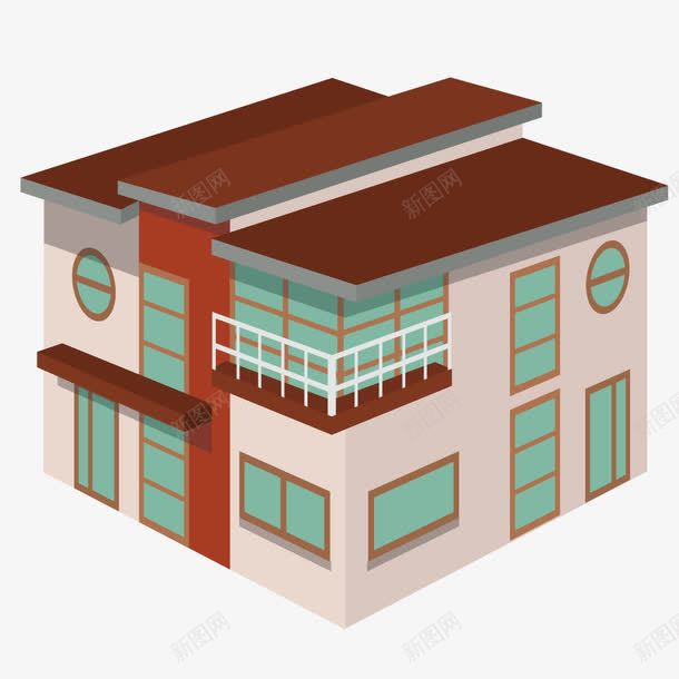 街道三维房屋建筑png免抠素材_88icon https://88icon.com 场景房子 外观图 居民楼 形状 房地产