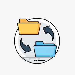 EXO简约文件夹图标文件夹传输图标简约高清图片
