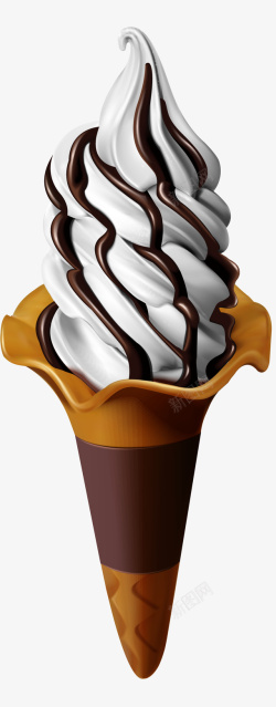 巧克力美味冰淇淋素材