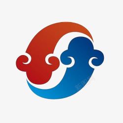 logo阴阳鱼阴阳鱼logo图标高清图片