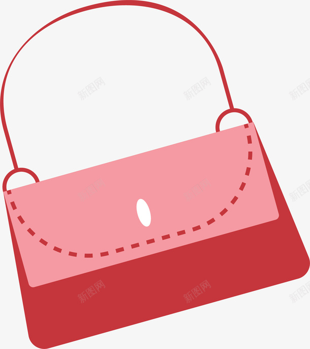 粉红色时尚女士包包png免抠素材_88icon https://88icon.com 包包 女士包包 手拎包 矢量png 粉红色 粉色包包