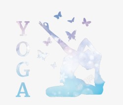 瑜伽海报瑜伽logo图标高清图片