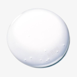 白色圆形液态水滴素材