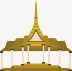 柬埔寨金边皇宫皇宫卡通风格高清图片