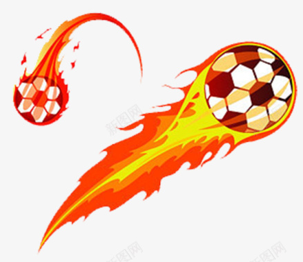 足球火焰足球图标图标