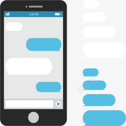 手机原型设计圆角聊天对话气泡高清图片