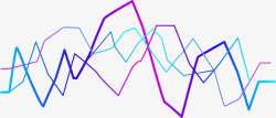 手绘股票曲线装饰图案矢量图素材