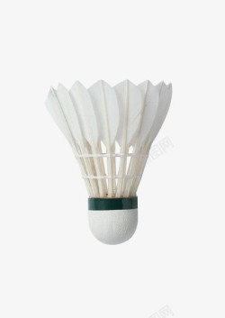 白色羽毛球摄影白色的羽毛球高清图片
