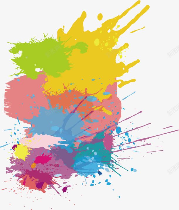 泼墨png免抠素材_88icon https://88icon.com 染料水油漆溅射效果 油漆 泼墨 溅射