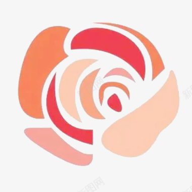 粉色爱心免抠玫瑰花标识图标图标