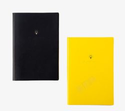 黑色布艺本子黄色黑色笔记本高清图片