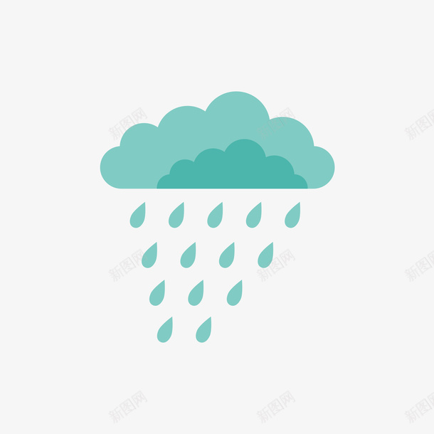 绿色的云彩和雨滴矢量图ai免抠素材_88icon https://88icon.com 云彩 矢量云彩 矢量雨滴 绿色 雨滴 矢量图