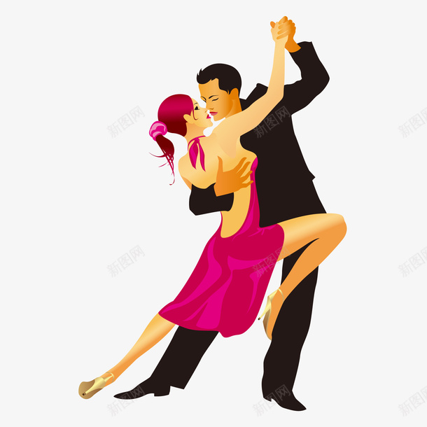 卡通跳拉丁舞的人物png免抠素材_88icon https://88icon.com 世界舞蹈日 人物设计 优美的舞姿 拉丁舞 表演