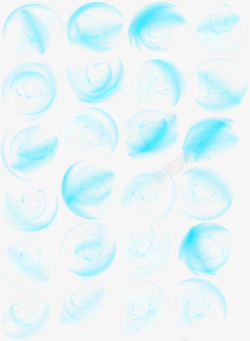 装饰爆炸团子蓝色炫光流动特效高清图片