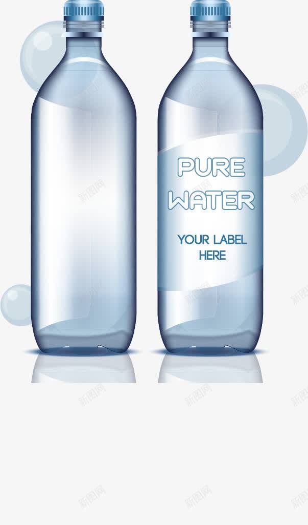 纯净水包装矢量图eps免抠素材_88icon https://88icon.com 塑料瓶 瓶子设计 矢量免费图片素材 矿泉水 纯净水 矢量图