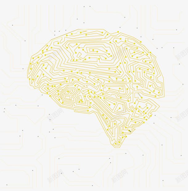 大脑线路板png免抠素材_88icon https://88icon.com 大脑 线路板