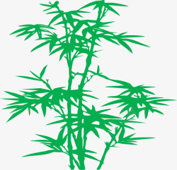 竹子栽种矢量图素材