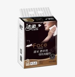 产品实物洁柔面巾纸素材