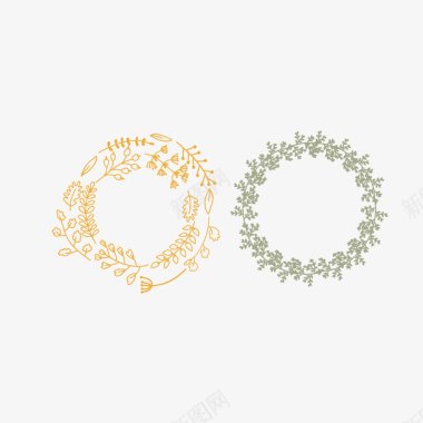 主题花枝婚礼logo矢量图图标图标