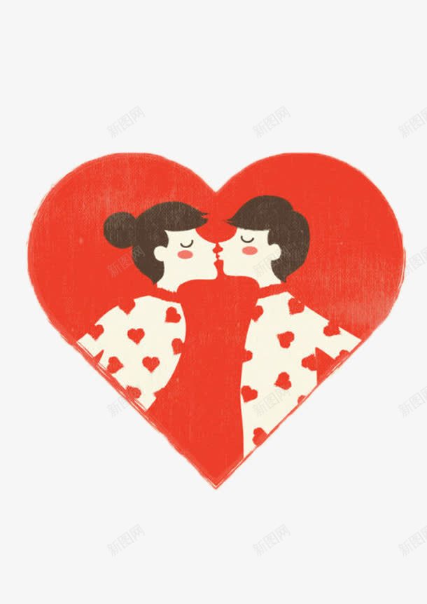 亲吻爱情png免抠素材_88icon https://88icon.com 亲密爱人 接吻 接吻图 爱情 甜蜜的吻 男人女人 男女接吻 红色的心