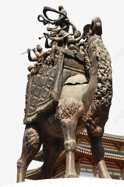 西域雕像png免抠素材_88icon https://88icon.com 乐器 塑像 演奏 特色风情 西域 西域风情 铜像 飞天 骆驼 高大