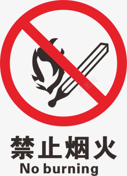 重点防火区域标识牌禁止烟火火警防范标志矢量图图标高清图片