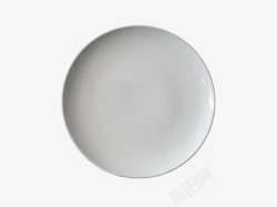简洁白色西餐盘素材