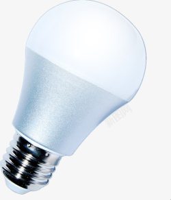 银色LED灯泡素材
