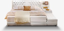 白色现代床垫素材