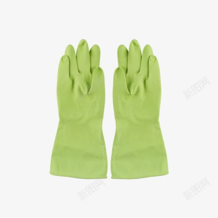 防滑轻薄手套png免抠素材_88icon https://88icon.com 产品实物 厨房用品 家务专用 清洁 绿色手套