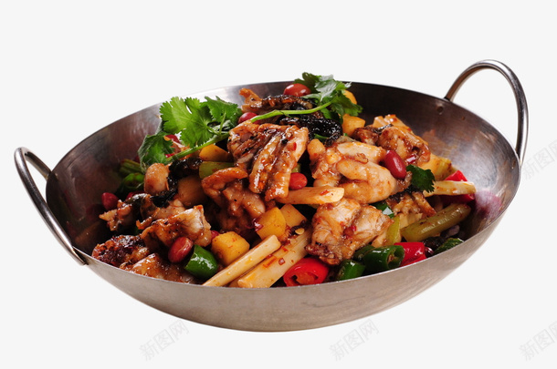 特色家乡菜干锅烤牛蛙png免抠素材_88icon https://88icon.com 传统家常菜 家乡味 家乡菜 干锅烤牛蛙 水煮牛蛙 赣菜 香辣牛蛙 香锅牛蛙