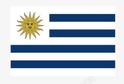 乌拉圭国旗矢量图素材