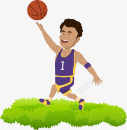 投篮动作篮球运动员传球插画矢量图高清图片