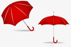 VI贴图红色手绘雨伞高清图片