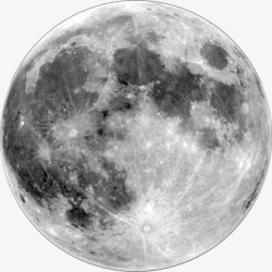 黑白灰无色月球月亮素材