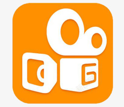 伤感短视频短视频橙色logo图标高清图片