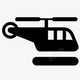 直升飞机图标图标