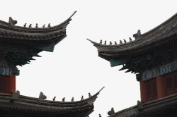 中式老房子中国式屋檐高清图片