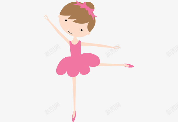 可爱的卡通粉色少儿芭蕾舞者png免抠素材_88icon https://88icon.com 免抠 少儿表演 歌剧魅影 舞台表演 舞蹈服装 芭蕾舞者 芭蕾舞表演