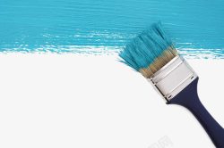 蓝色颜料蓝色刷墙油漆高清图片